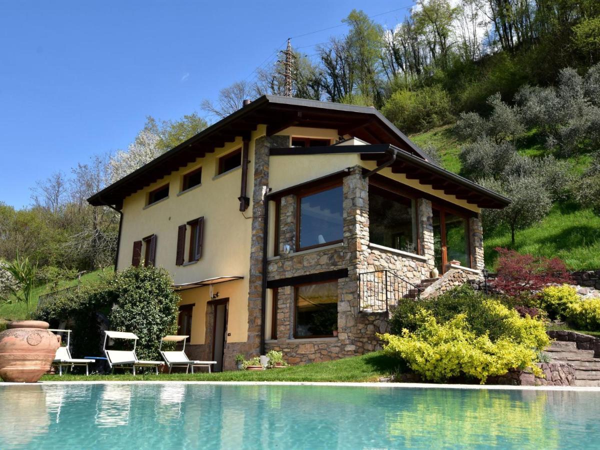 Villa In Pisogne With Pool Garden And Lake View ภายนอก รูปภาพ