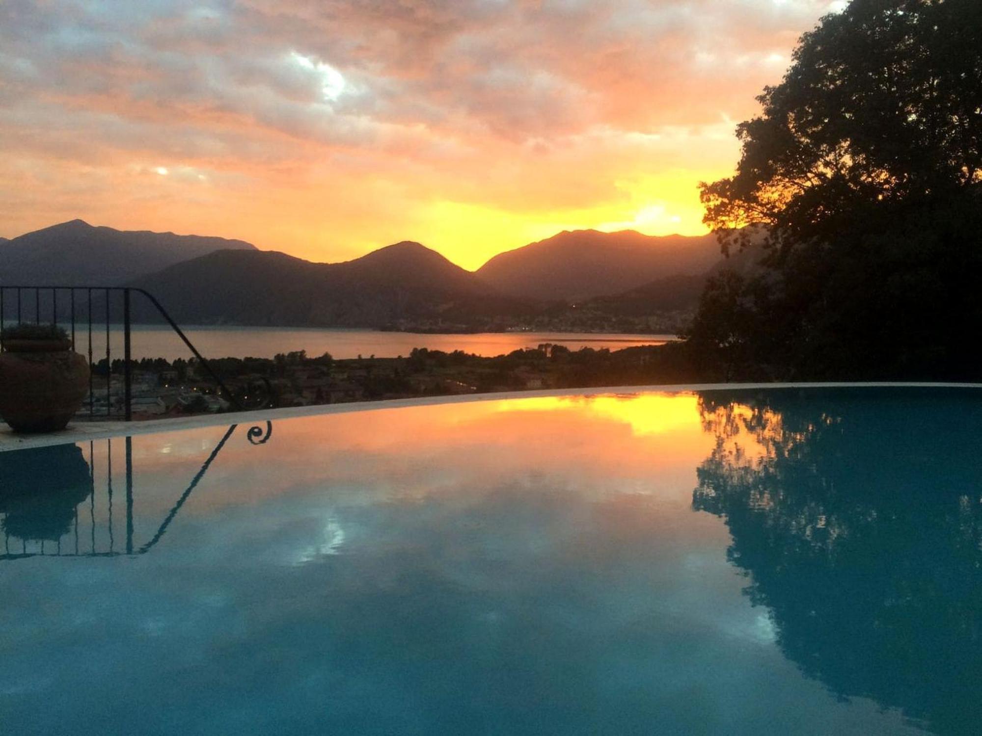 Villa In Pisogne With Pool Garden And Lake View ภายนอก รูปภาพ